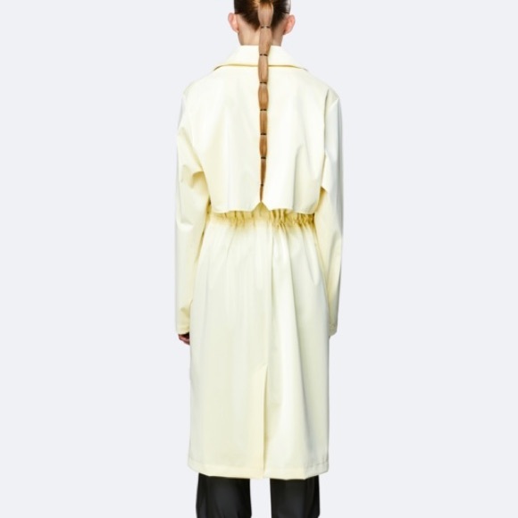 NWT Rains String Overcoat in Pearl - Picture 7 of 9